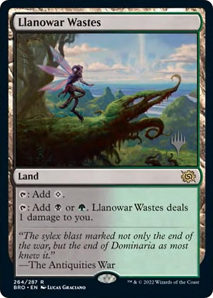 Llanowar Wastes (Promo Pack) [The Brothers' War Promos] | Card Citadel