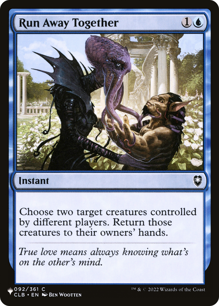 Run Away Together [The List Reprints] | Card Citadel