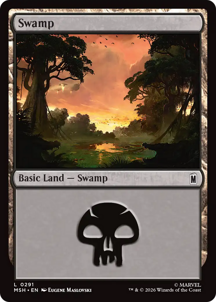 Swamp (0291) [Marvel Super Heroes] | Card Citadel