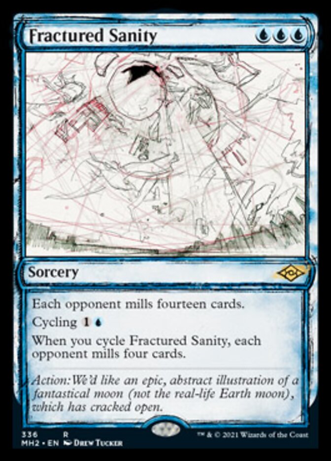 Fractured Sanity (Sketch) [Modern Horizons 2] | Card Citadel