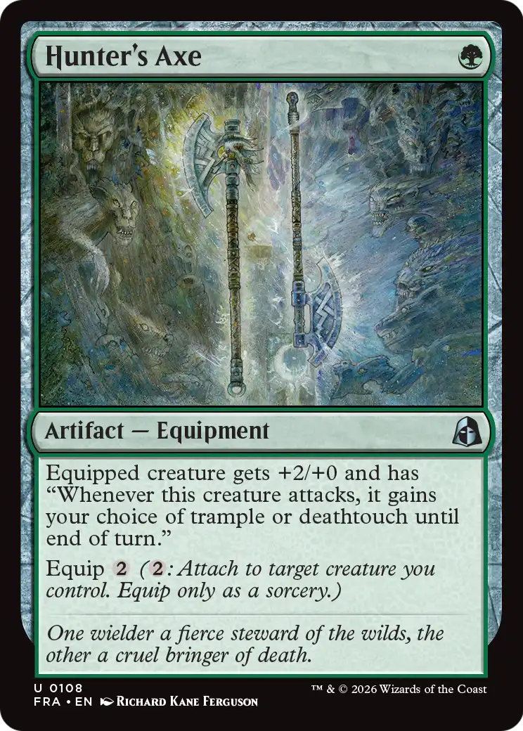 Hunter's Axe [Reality Fracture] | Card Citadel