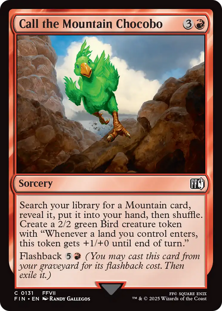 Call the Mountain Chocobo [FINAL FANTASY] | Card Citadel