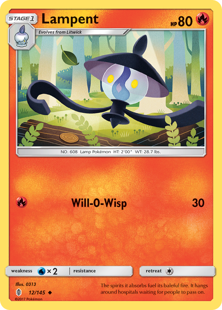 Lampent (12/145) [Sun & Moon: Guardians Rising] | Card Citadel