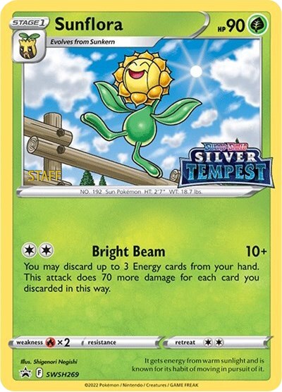 Sunflora (SWSH269) (Prerelease) (Staff) [Sword & Shield: Black Star Promos] | Card Citadel