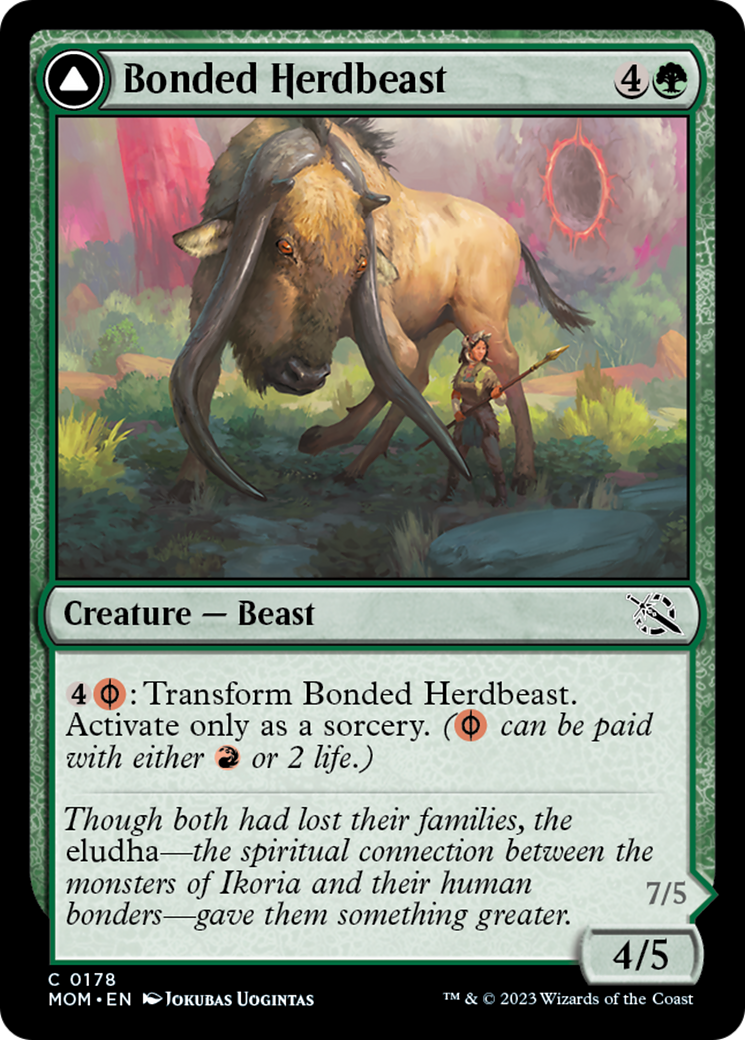 Bonded Herdbeast // Plated Kilnbeast [March of the Machine] | Card Citadel