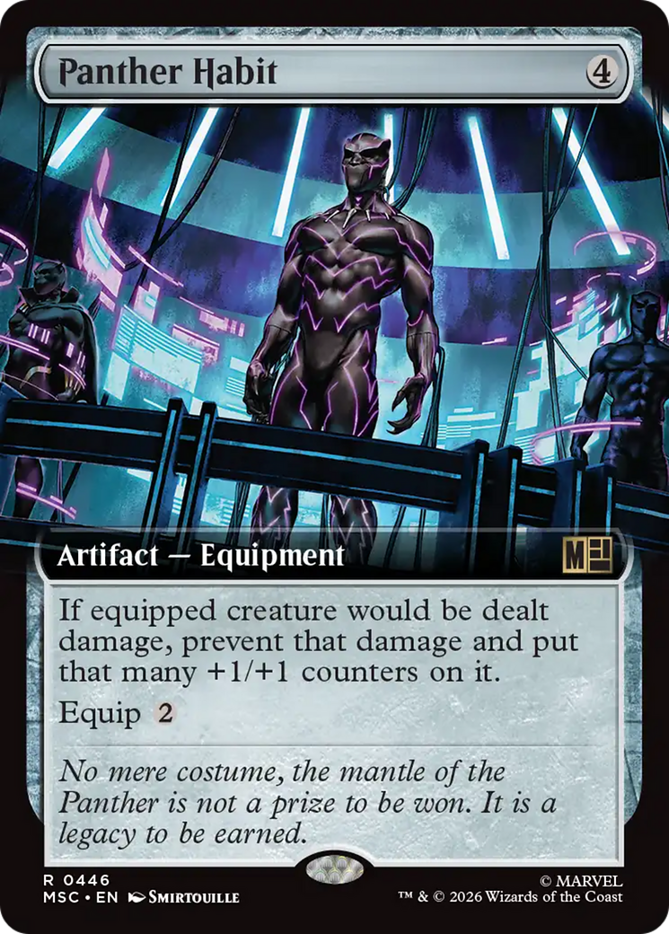 Panther Habit (Extended Art) [Marvel Super Heroes Commander] | Card Citadel