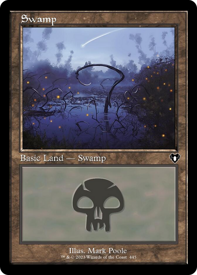 Swamp (445) (Retro) [Commander Masters] | Card Citadel