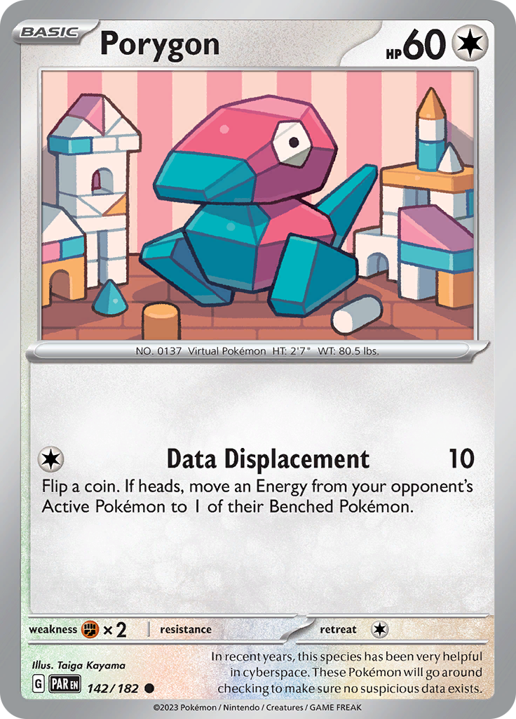 Porygon (142/182) [Scarlet & Violet: Paradox Rift] | Card Citadel