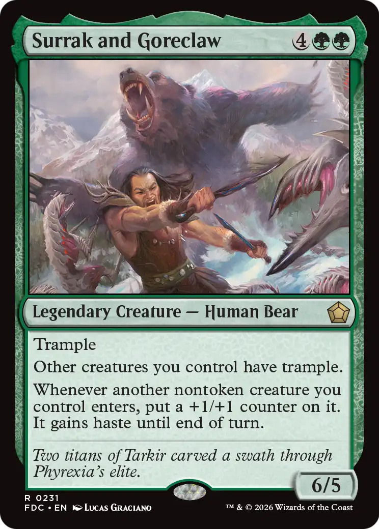 Surrak and Goreclaw [Foundations Commander] | Card Citadel
