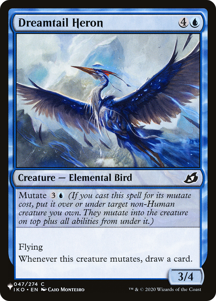 Dreamtail Heron [The List Reprints] | Card Citadel