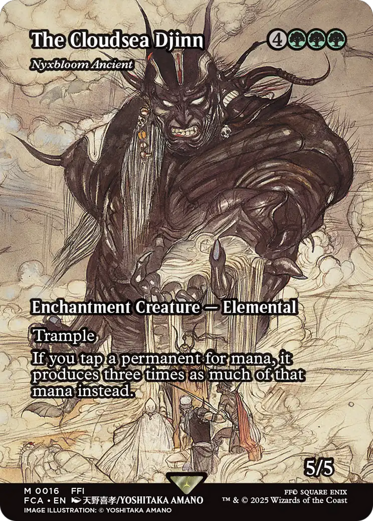 The Cloudsea Djinn - Nyxbloom Ancient (Showcase) [FINAL FANTASY : Through the Ages] | Card Citadel