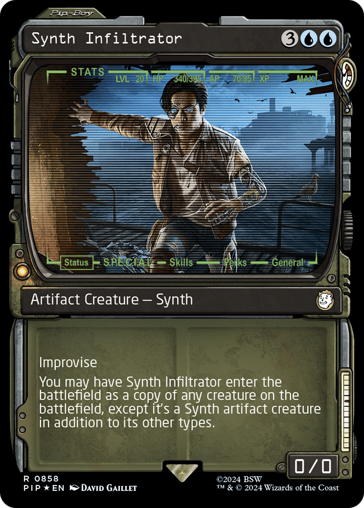 Synth Infiltrator (Showcase) (Surge Foil) [Fallout] | Card Citadel