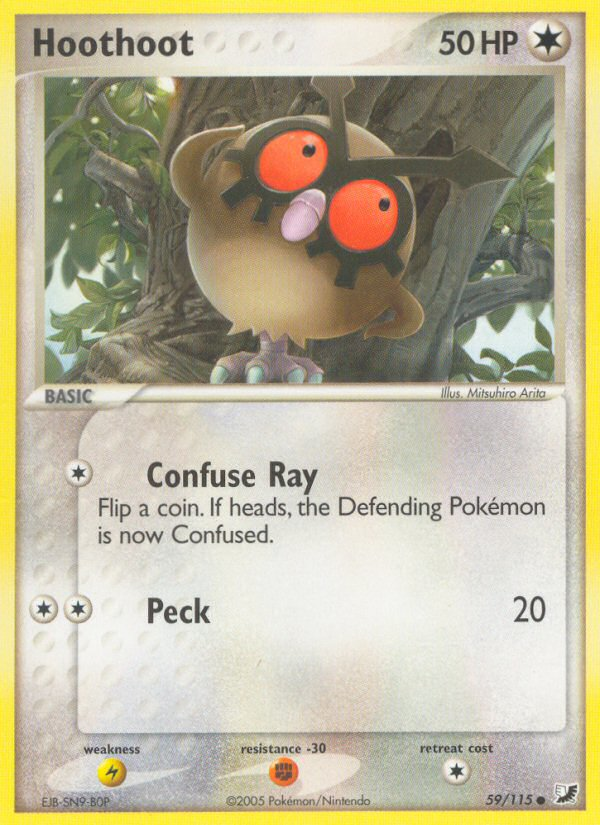 Hoothoot (59/115) [EX: Unseen Forces] | Card Citadel