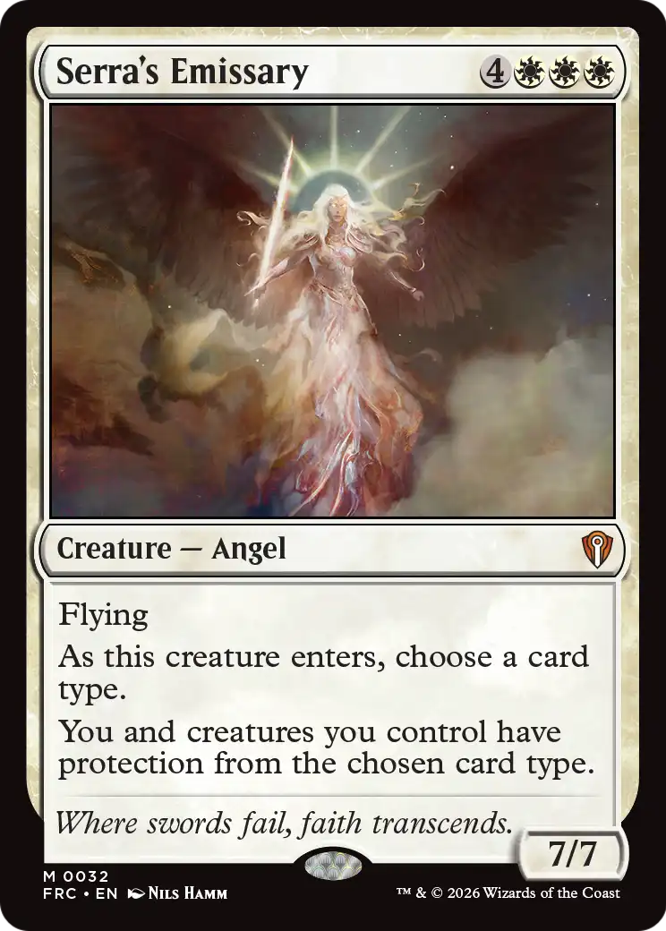 Serra's Emissary [Reality Fracture Commander] | Card Citadel