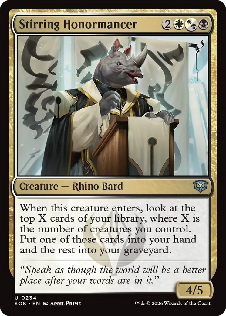 Stirring Honormancer [Secrets of Strixhaven] | Card Citadel