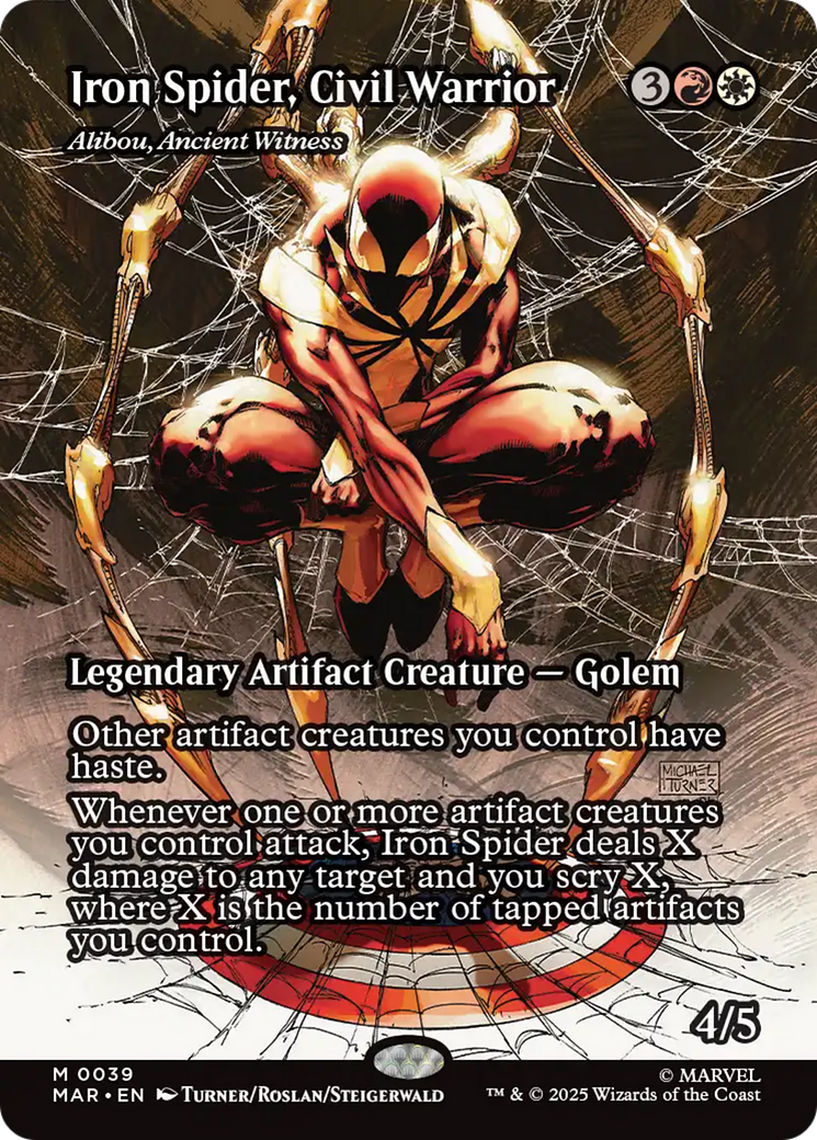 Iron Spider, Civil Warrior - Alibou, Ancient Witness [Marvel's Spider-Man: Eternal-Legal] | Card Citadel