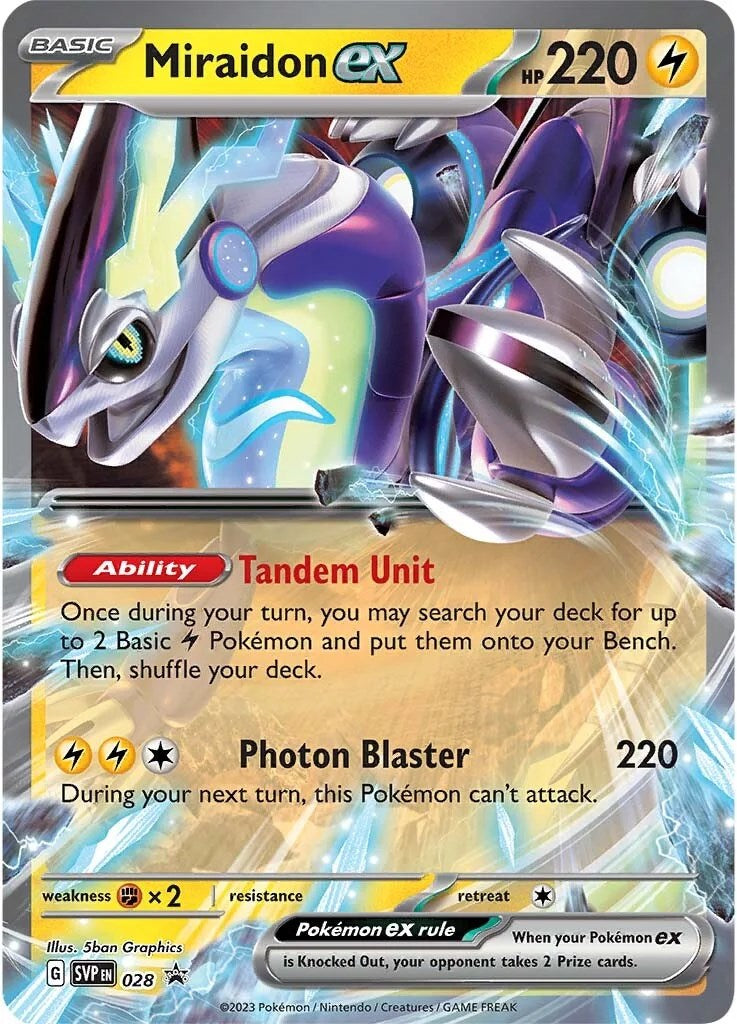 Miraidon ex (028) [Scarlet & Violet: Black Star Promos] | Card Citadel