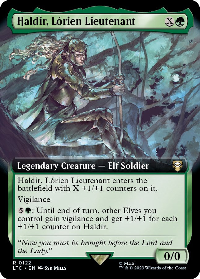 Haldir, Lorien Lieutenant (Extended Art) [The Lord of the Rings: Tales of Middle-Earth Commander] | Card Citadel