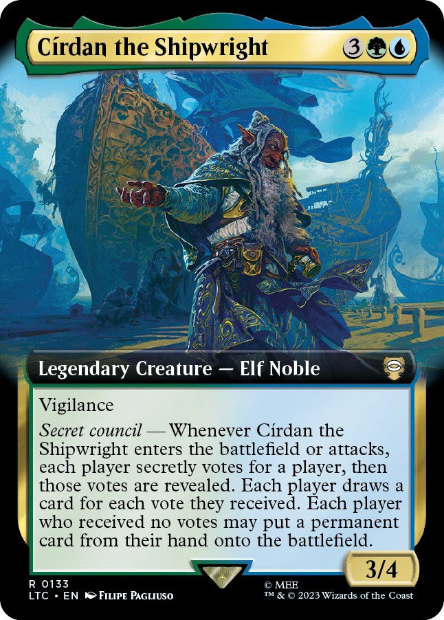 Cirdan the Shipwright (Extended Art) [The Lord of the Rings: Tales of Middle-Earth Commander] | Card Citadel