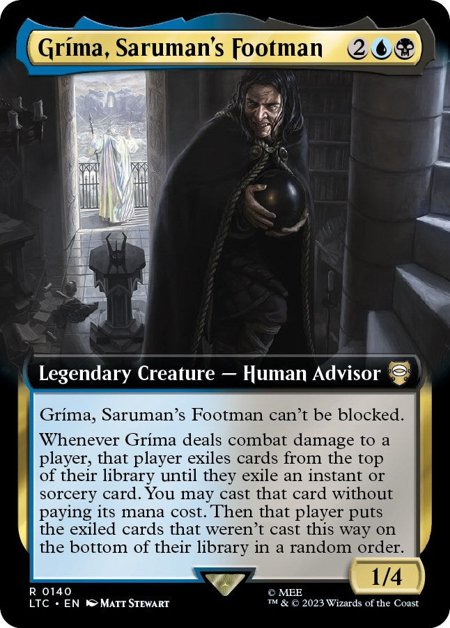 Grima, Saruman's Footman (Extended Art) [The Lord of the Rings: Tales of Middle-Earth Commander] | Card Citadel