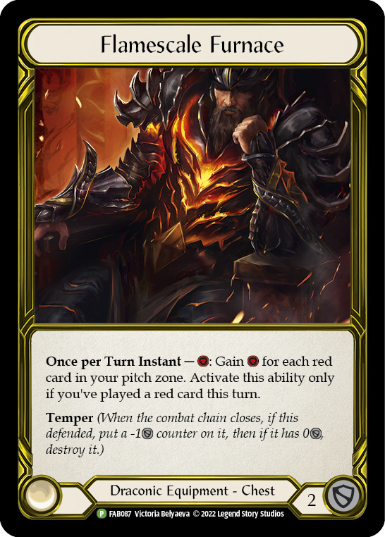 Flamescale Furnace (Golden) [FAB087] (Promo)  Cold Foil | Card Citadel