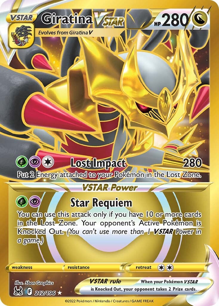 Giratina VSTAR (212/196) [Sword & Shield: Lost Origin] | Card Citadel