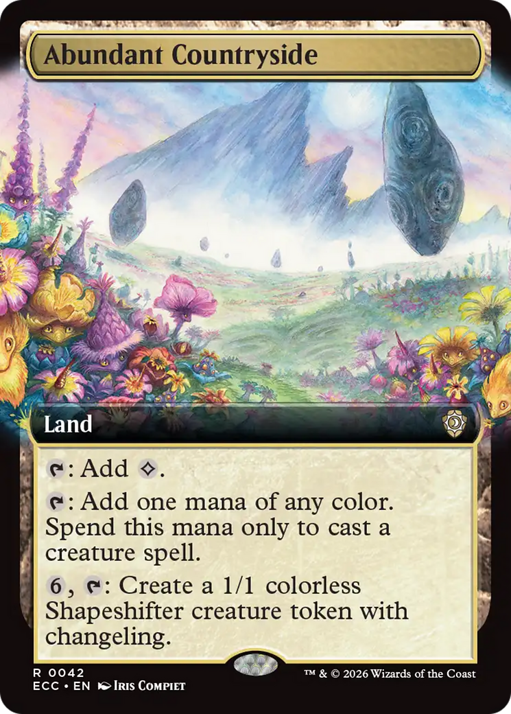 Abundant Countryside (Extended Art) [Lorwyn Eclipsed Commander] | Card Citadel