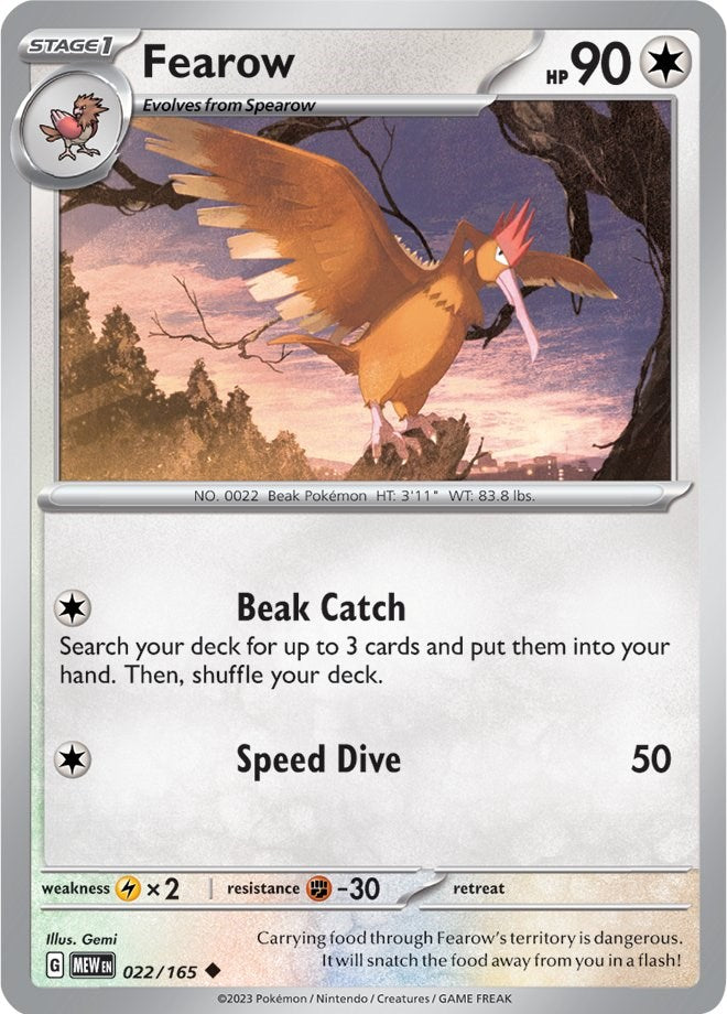 Fearow (022/165) [Scarlet & Violet: 151] | Card Citadel