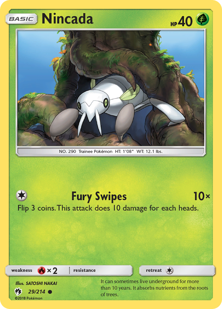 Nincada (29/214) [Sun & Moon: Lost Thunder] | Card Citadel