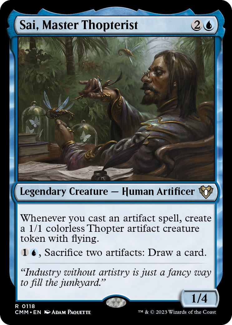 Sai, Master Thopterist [Commander Masters] | Card Citadel