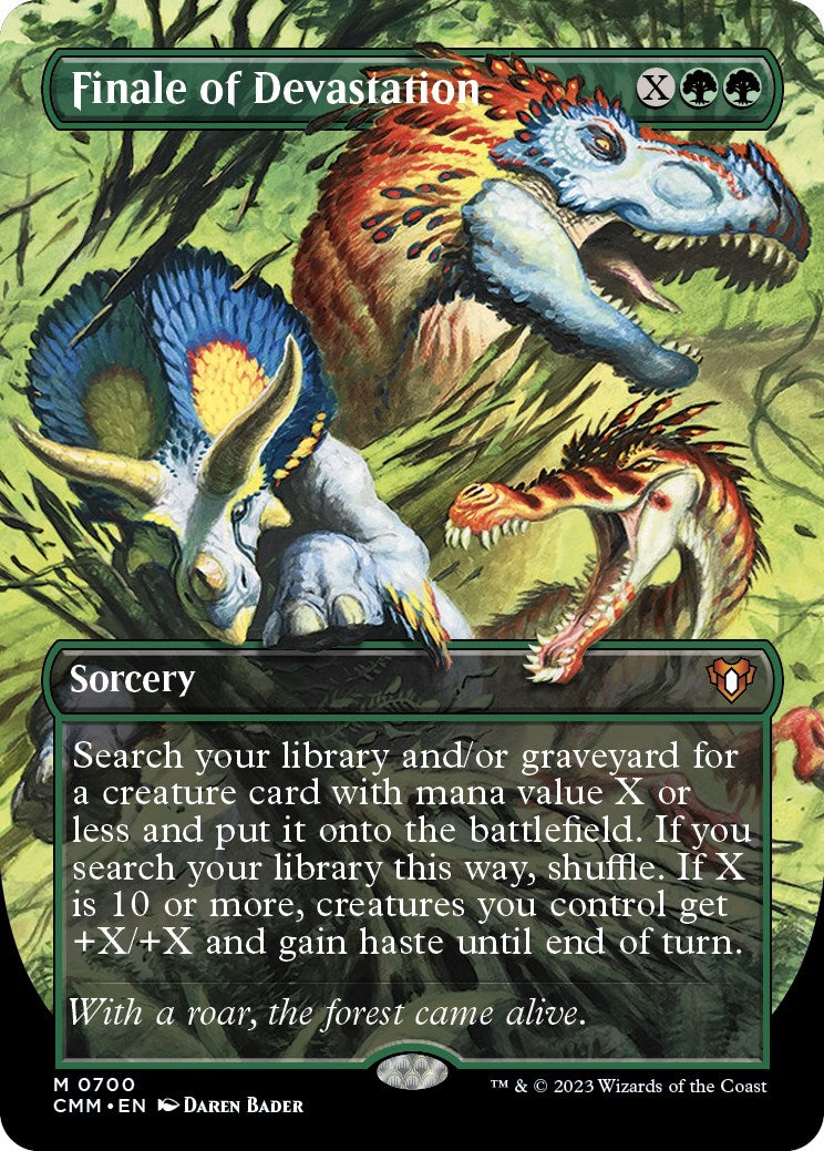 Finale of Devastation (Borderless Alternate Art) [Commander Masters] | Card Citadel