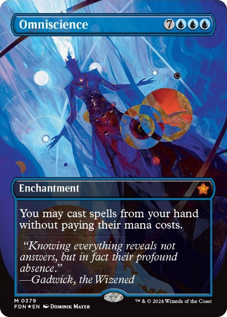 Omniscience (Borderless Mana Foil) [Foundations] | Card Citadel