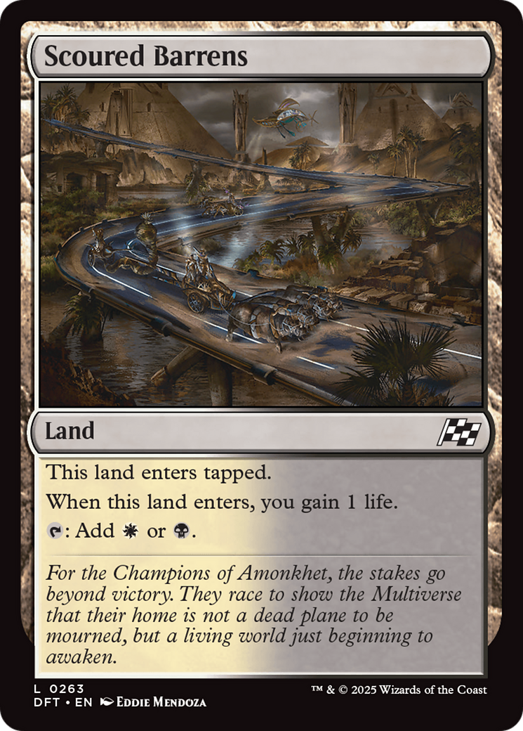 Scoured Barrens [Aetherdrift] | Card Citadel
