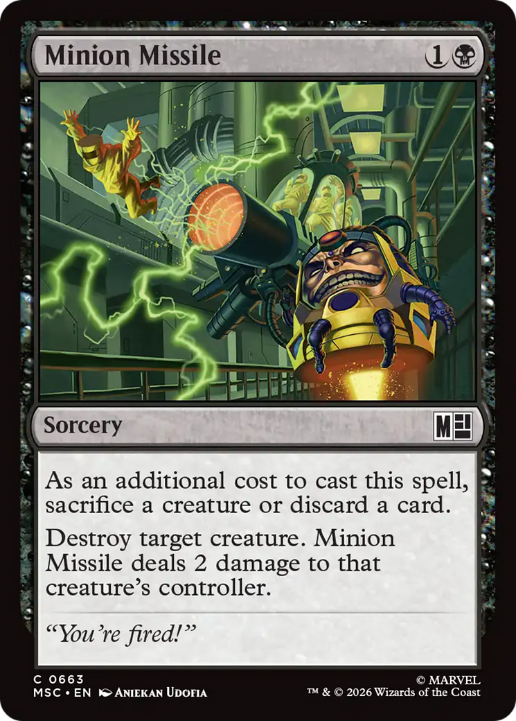 Minion Missile [Marvel Super Heroes Commander] | Card Citadel