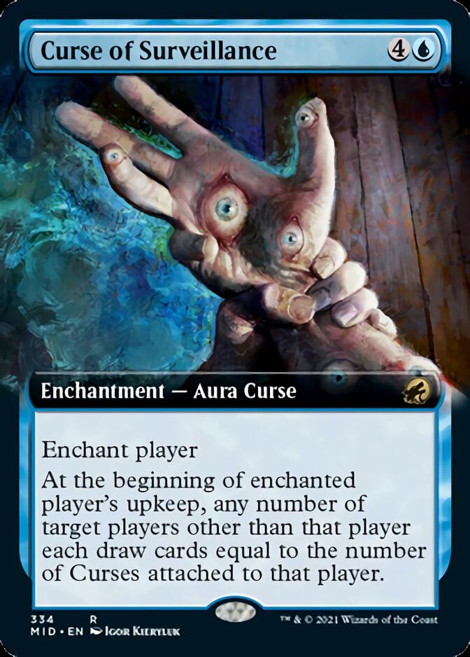 Curse of Surveillance (Extended Art) [Innistrad: Midnight Hunt] | Card Citadel