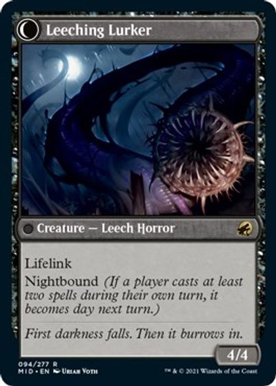Curse of Leeches // Leeching Lurker [Innistrad: Midnight Hunt] | Card Citadel