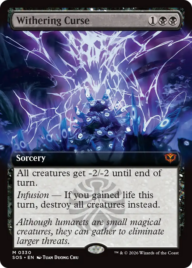 Withering Curse (Extended Art) [Secrets of Strixhaven] | Card Citadel