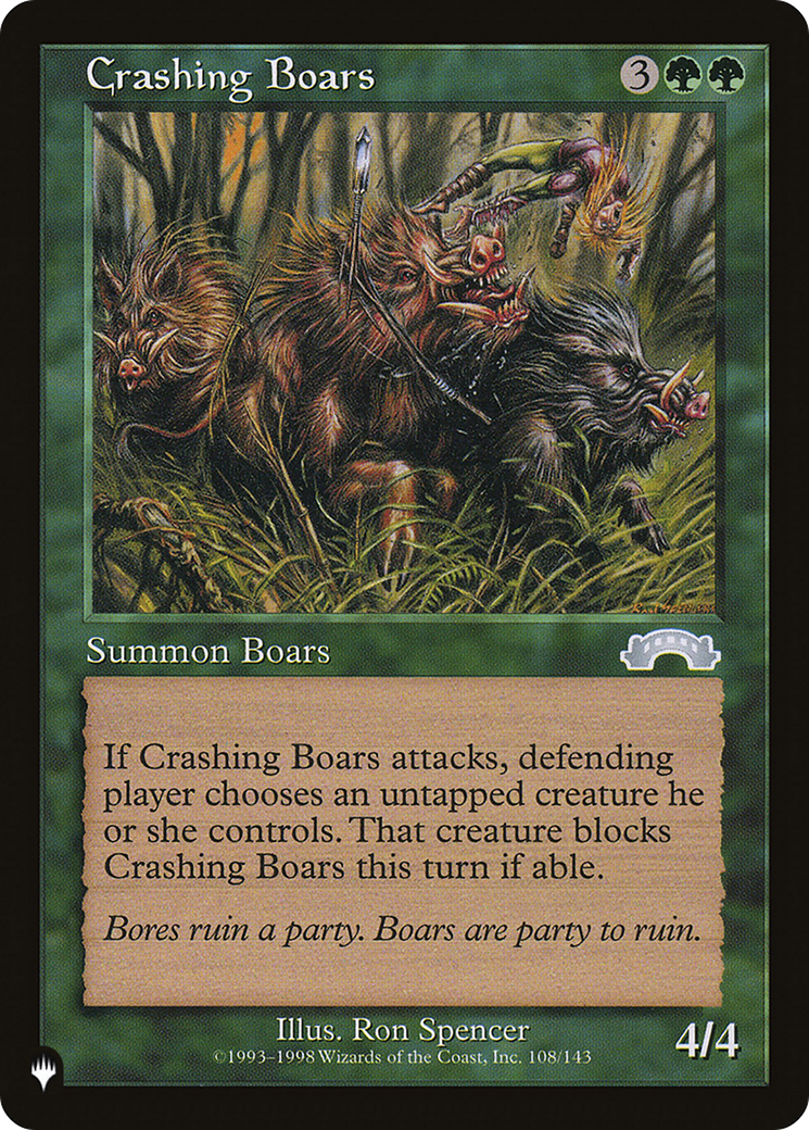 Crashing Boars [The List] | Card Citadel