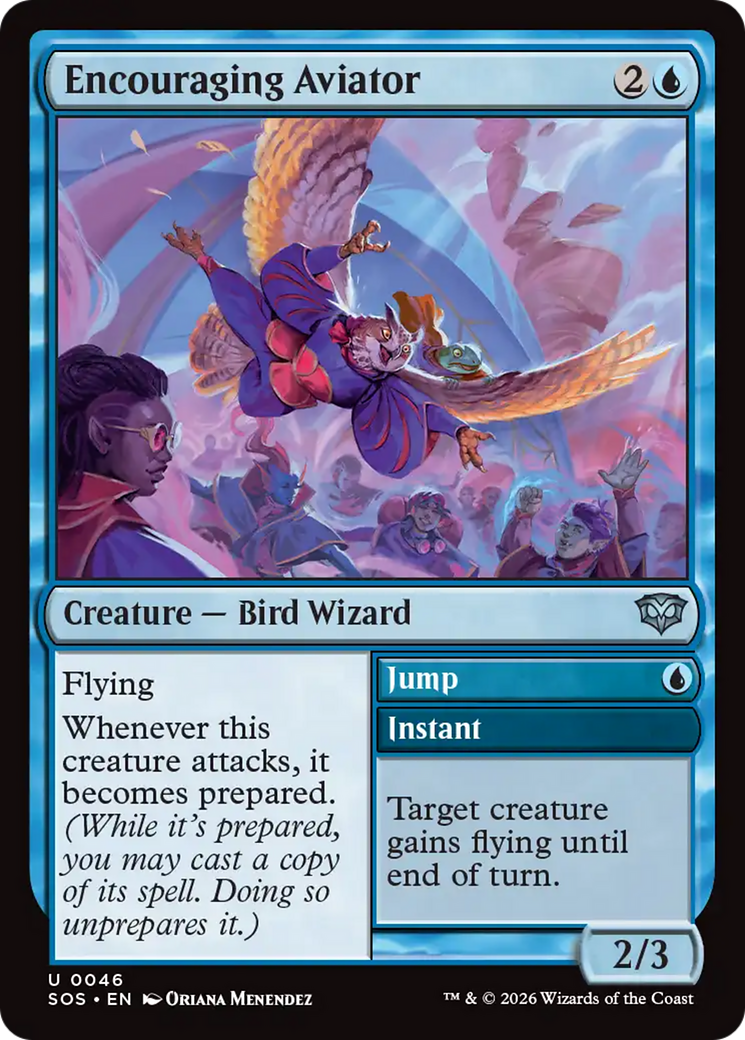 Encouraging Aviator [Secrets of Strixhaven] | Card Citadel