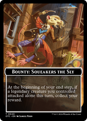 Bounty: Squeakers the Sly // Bounty Rules Double-Sided Token [Outlaws of Thunder Junction Commander Tokens] | Card Citadel