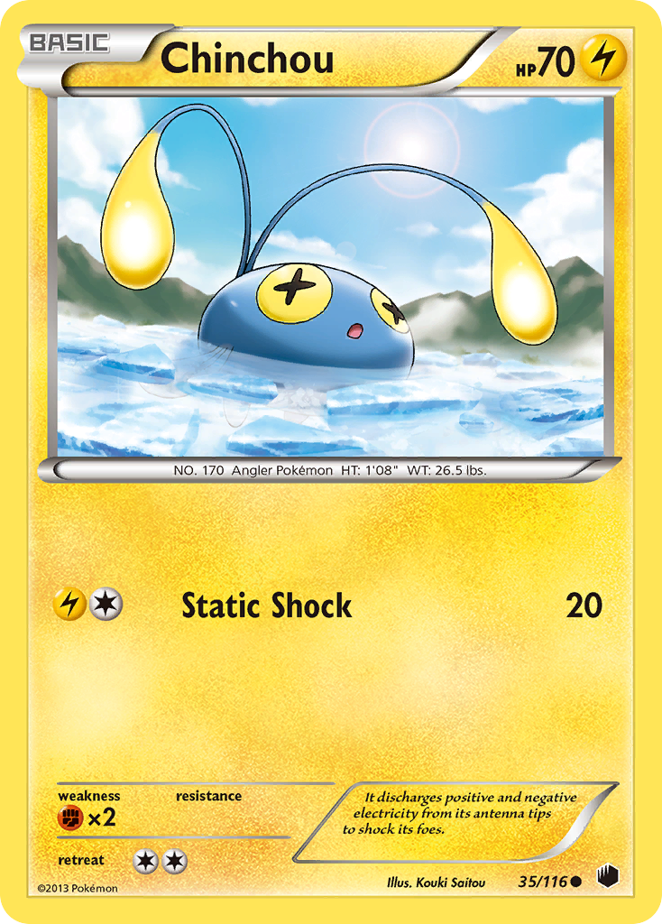 Chinchou (35/116) [Black & White: Plasma Freeze] | Card Citadel