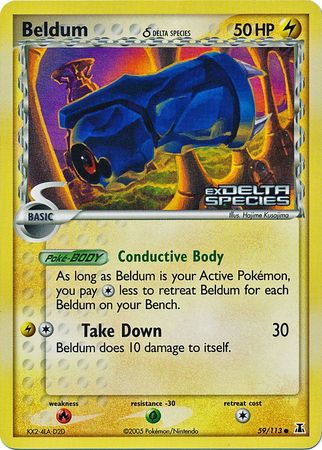 Beldum (59/113) (Delta Species) (Stamped) [EX: Delta Species] | Card Citadel