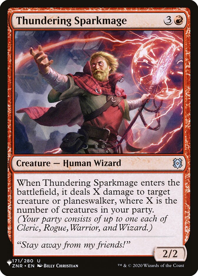 Thundering Sparkmage [The List] | Card Citadel