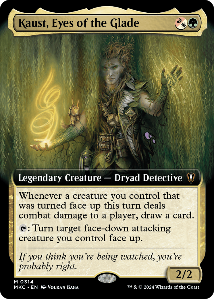 Kaust, Eyes of the Glade (Extended Art) [Murders at Karlov Manor Commander] | Card Citadel