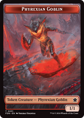 Cat (0027) // Phyrexian Goblin Double-Sided Token [Foundations Tokens] | Card Citadel