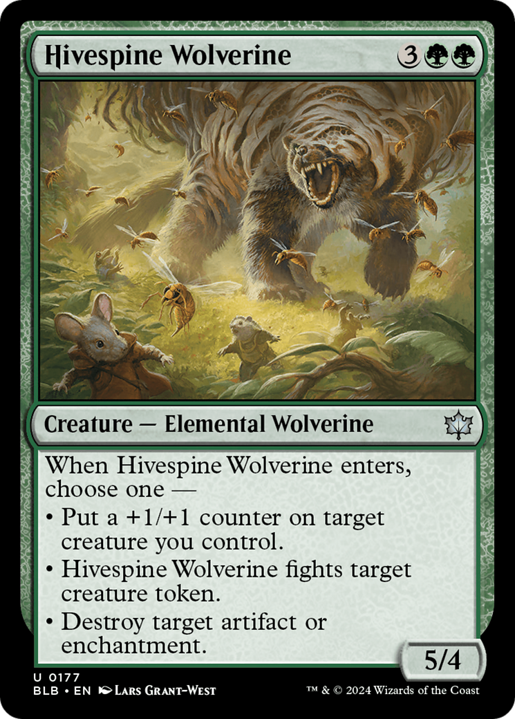 Hivespine Wolverine [Bloomburrow] | Card Citadel