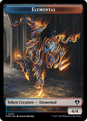 Elemental (0037) // Human Soldier Double-Sided Token [Commander Masters Tokens] | Card Citadel