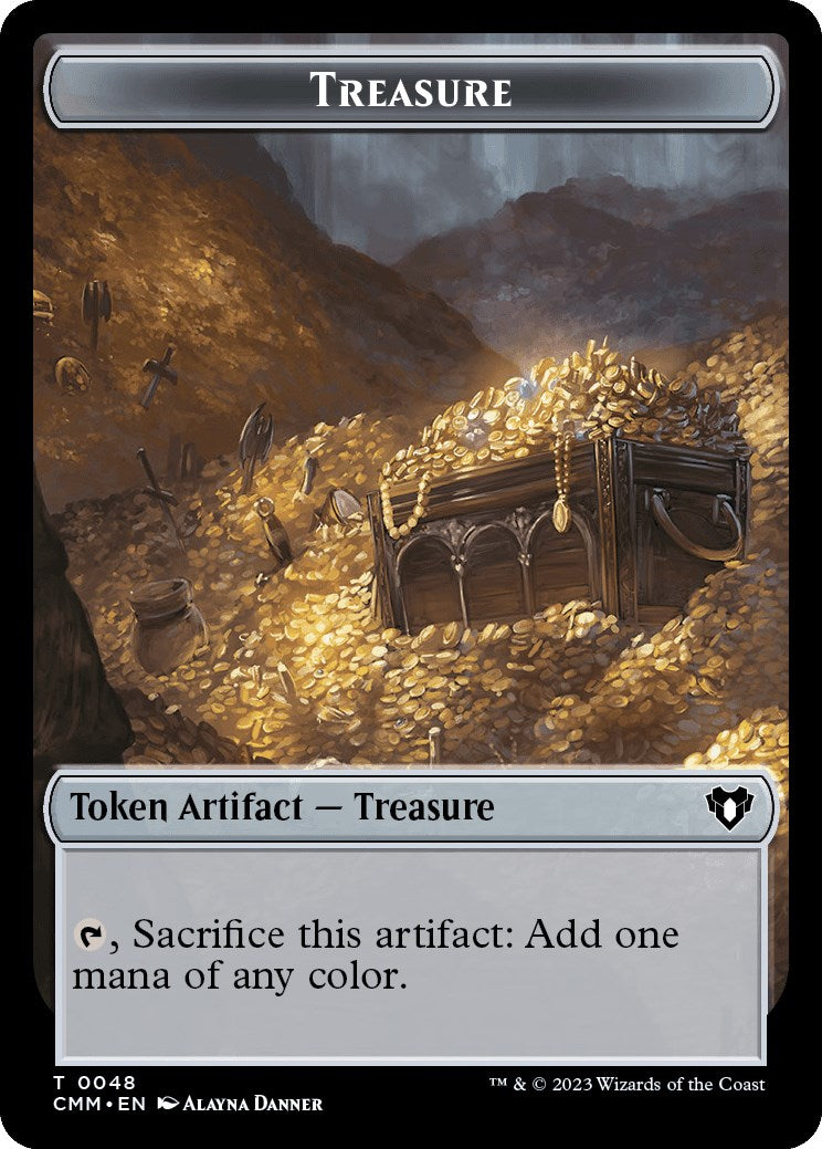 Treasure // Construct (0042) Double-Sided Token [Commander Masters Tokens] | Card Citadel