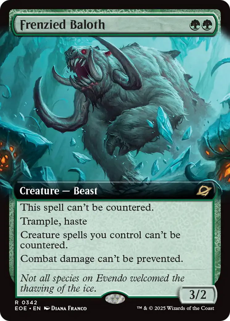 Frenzied Baloth (Extended Art) [Edge of Eternities] | Card Citadel