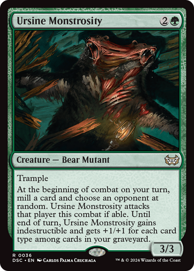 Ursine Monstrosity [Duskmourn: House of Horror Commander] | Card Citadel